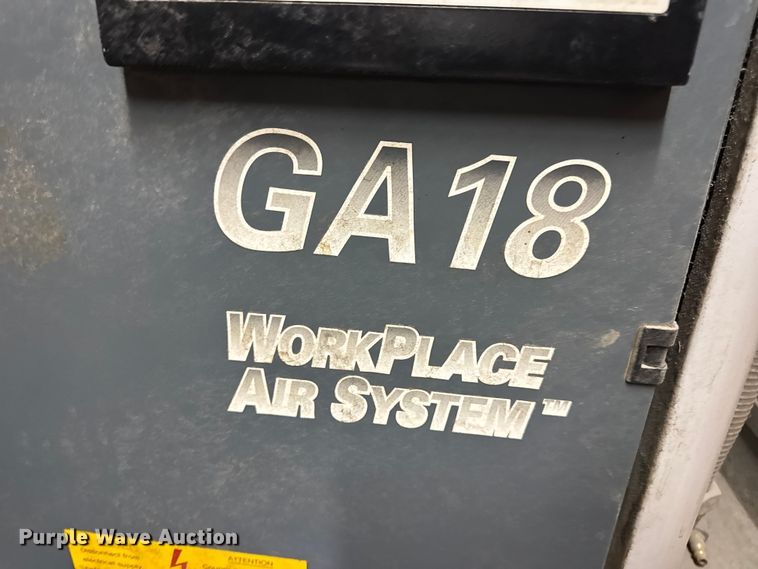 image for item EH7484 2001 Atlas-Copco GA18 air compressor