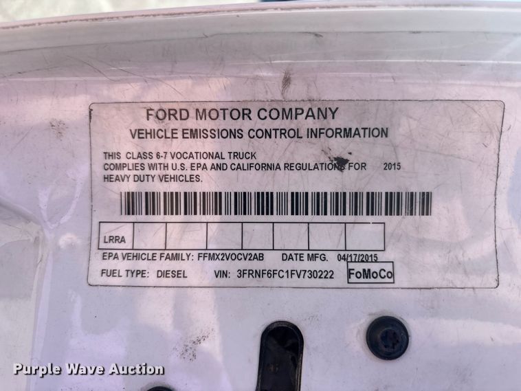 image for item EM6120 2015 Ford F650 shuttle bus