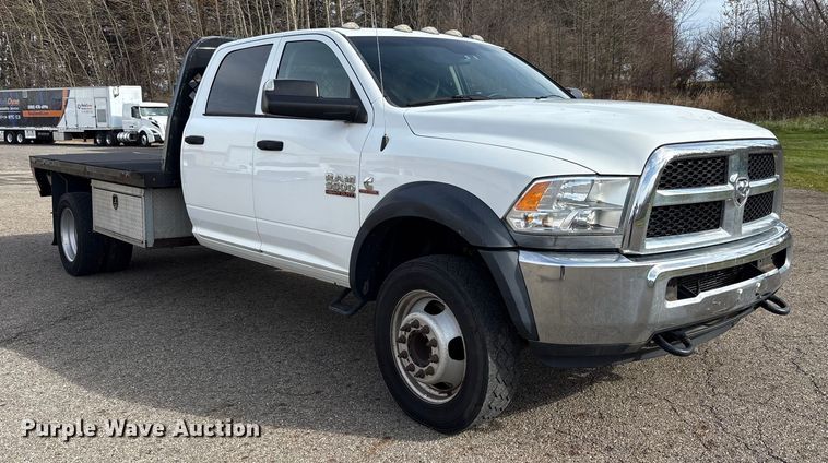 image for item EM6196 2015 RAM 5500 Crew Cab flatbed truck