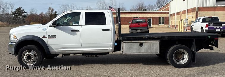 image for item EM6196 2015 RAM 5500 Crew Cab flatbed truck