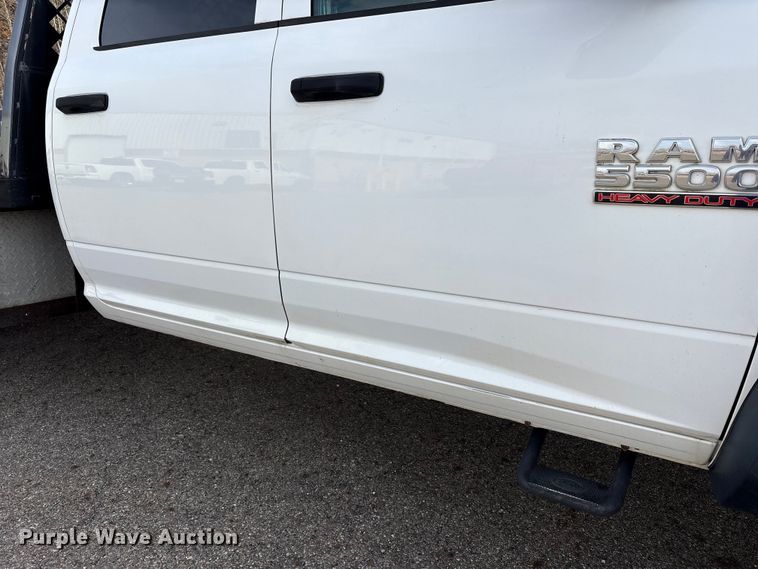 image for item EM6196 2015 RAM 5500 Crew Cab flatbed truck