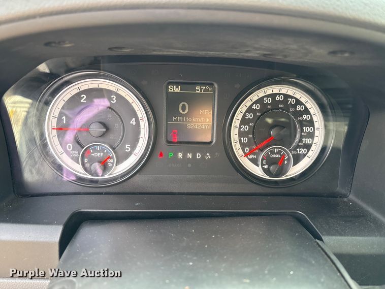 image for item EM6196 2015 RAM 5500 Crew Cab flatbed truck