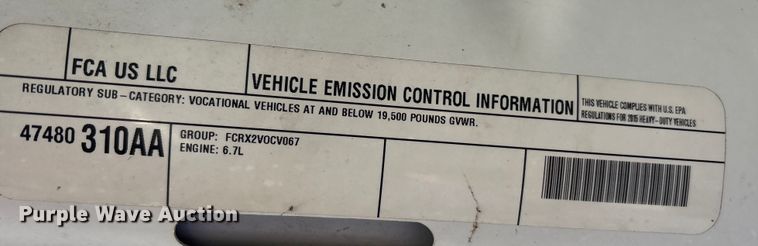 image for item EM6196 2015 RAM 5500 Crew Cab flatbed truck