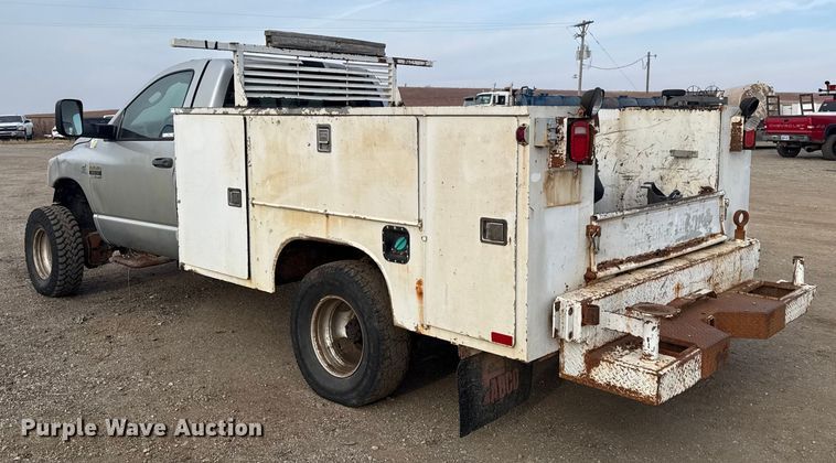 image for item EN0090 2009 Dodge Ram 3500HD utility bed pickup truck