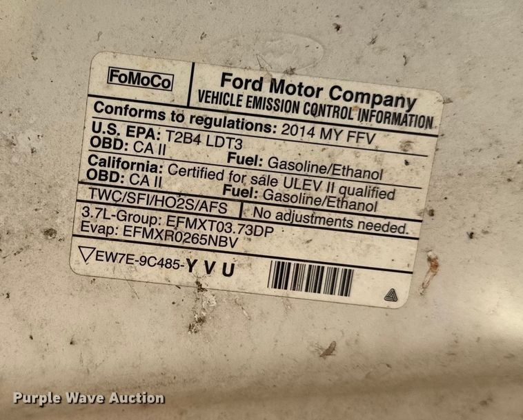 image for item EN0106 2014 Ford F150 pickup truck