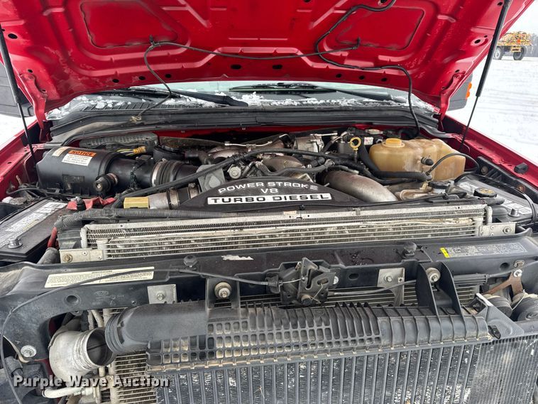 image for item EN0760 2008 Ford F350 flatbed pickup truck