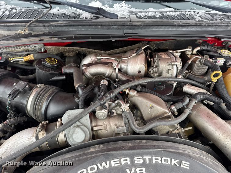 image for item EN0760 2008 Ford F350 flatbed pickup truck