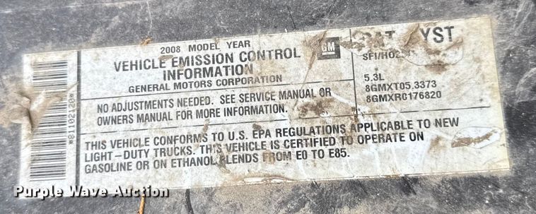 image for item EN0761 2008 Chevrolet Silverado 1500 Crew Cab pickup truck