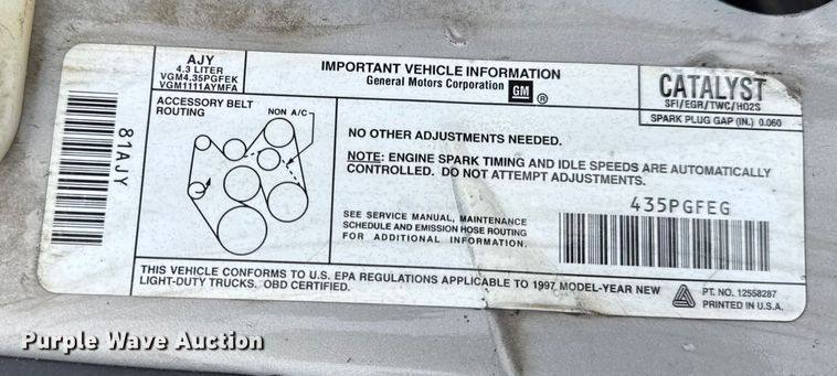 image for item EN0762 1997 Chevrolet Astro van