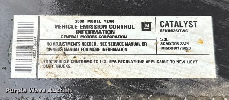 image for item EN0763 2008 Chevrolet Silverado 1500 Crew Cab pickup truck