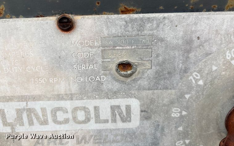 image for item EN5834 Lincoln SA200FT63 welder