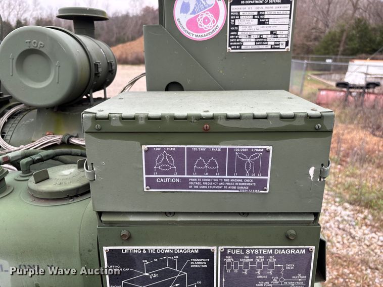 image for item EN5835 Libby Welding Inc. MEP 003A generator