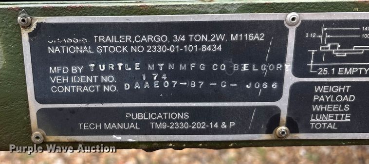 image for item EN5835 Libby Welding Inc. MEP 003A generator