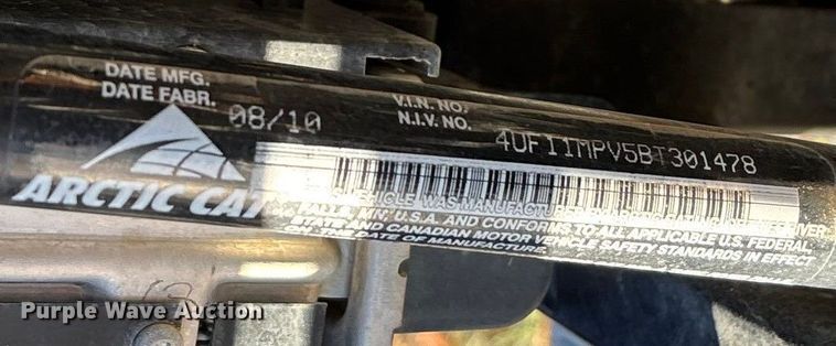 image for item EN5863 2011 Artic Cat Prowler HDX 700  utility vehicle