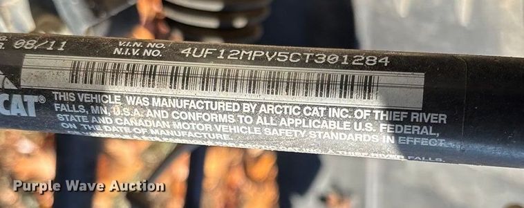 image for item EN5864 2012 Artic Cat Prowler HDX 700 utility vehicle