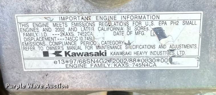 image for item EN5866 2006 John Deere 777 ZTrak ZTR lawn mower