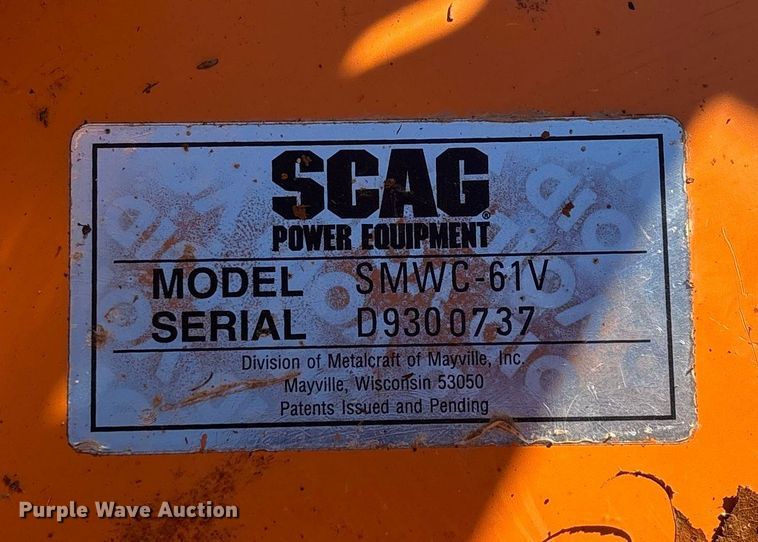 image for item EN5869 Scag Tiger Cub STC61V-23BV ZTR lawn mower