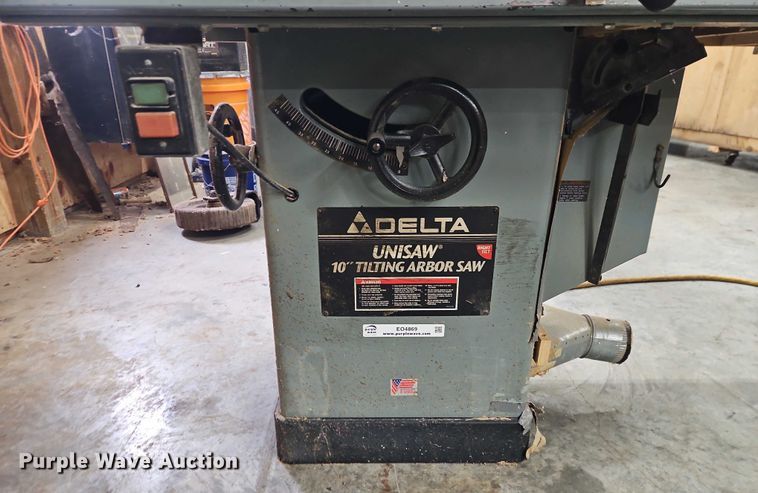 image for item EO4869 Delta Unisaw table saw