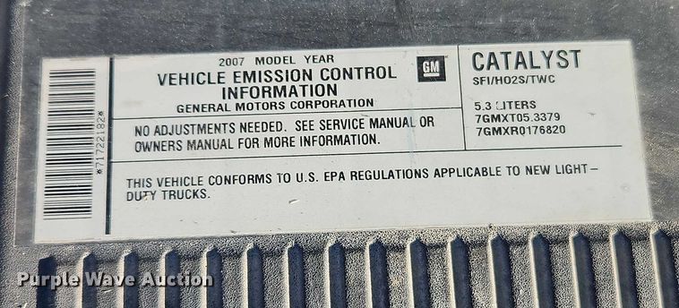 image for item EO4881 2007 Chevrolet Silverado 1500 Ext. Cab pickup truck