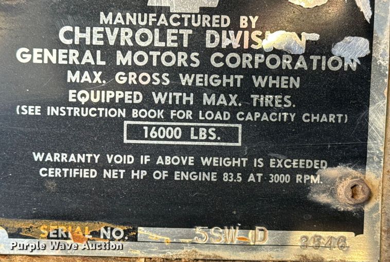 image for item EP2544 Chevrolet 6400 flatbed truck