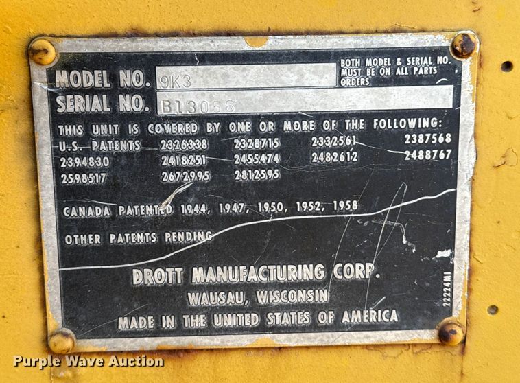 image for item EP2546 Drott 9K3 track loader