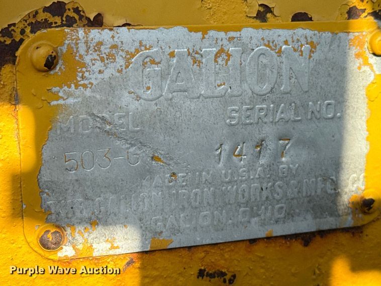 image for item EP2551 1954 Galion 503G rigid frame motor grader