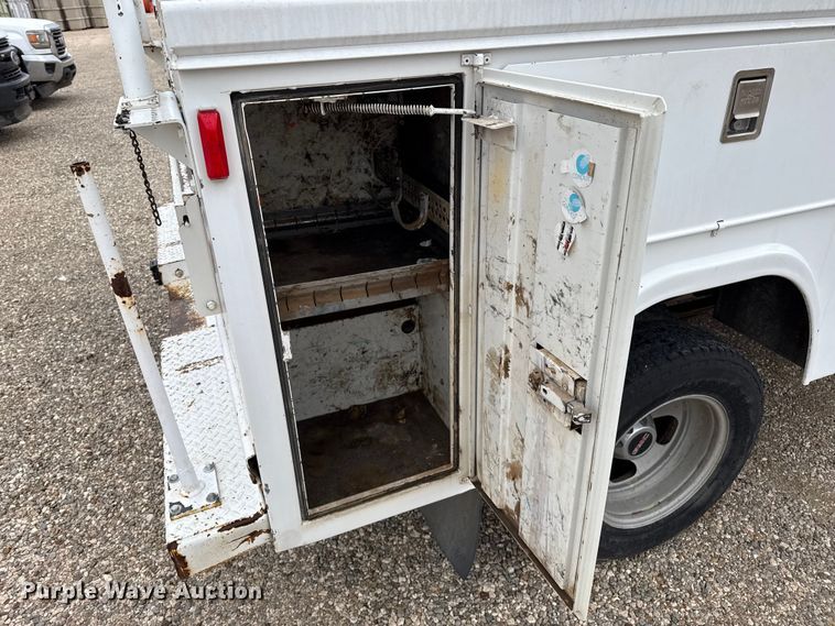 image for item EP2595 2008 GMC 3500HD Ext. Cab utility bed pickup truck