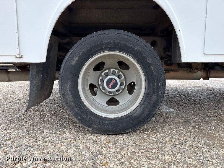 image for item EP2595 2008 GMC 3500HD Ext. Cab utility bed pickup truck