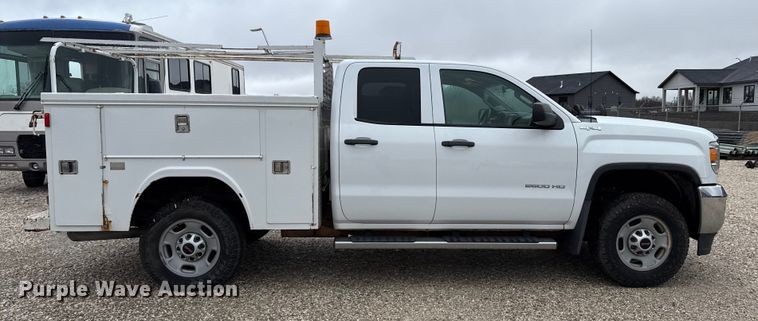 image for item EP2605 2017 GMC Sierra 2500HD Double Cab utility bed pickup truck