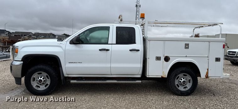 image for item EP2605 2017 GMC Sierra 2500HD Double Cab utility bed pickup truck