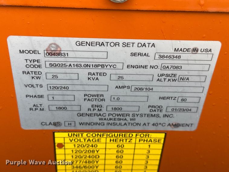 image for item EP2618 (3) Generac generators