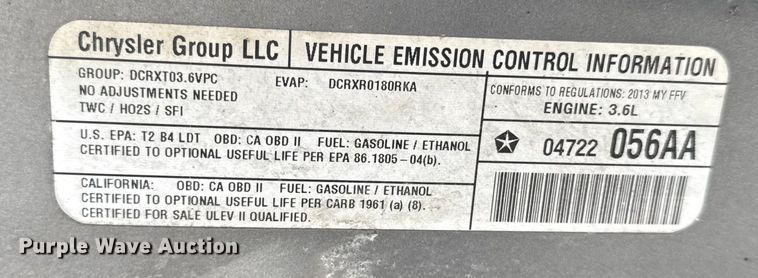 image for item ER0308 2013 Dodge Durango Citadel SUV