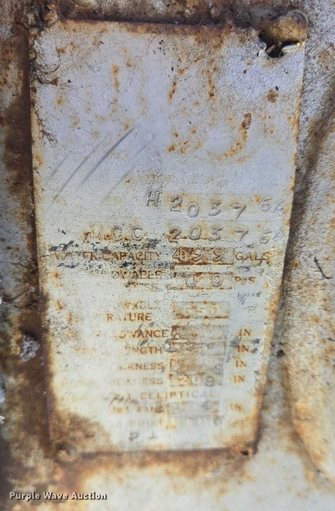 image for item ES2576 A.O. Smith propane tank