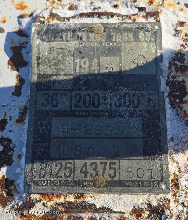 image for item ES2581 North Texas Tank Co. propane tank