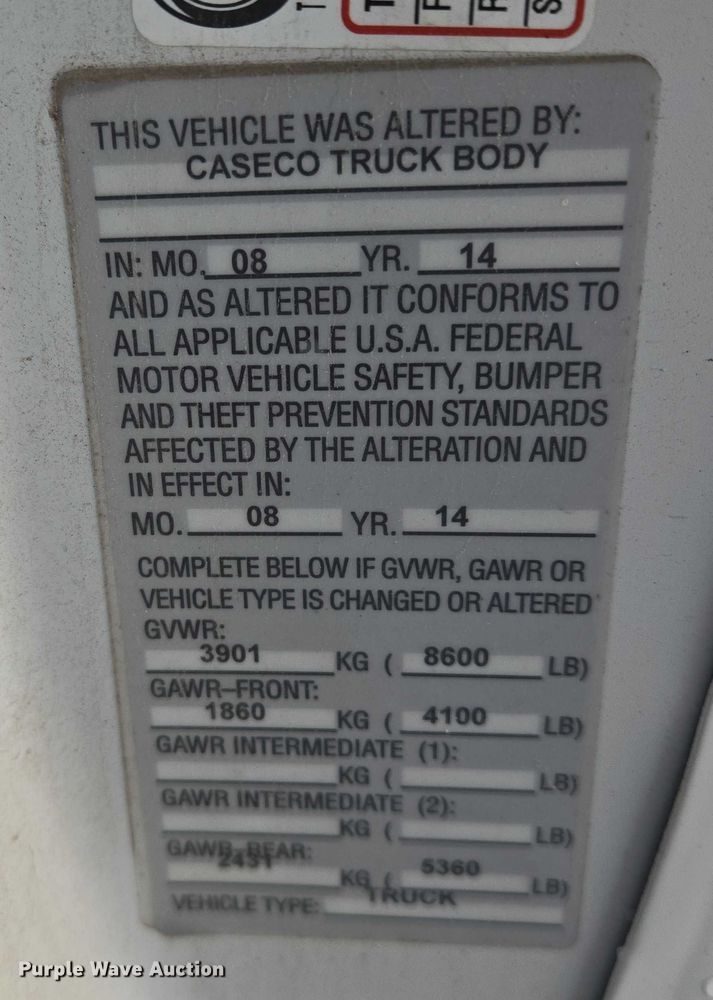 image for item ES2588 2014 Chevrolet Express van