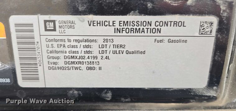 image for item ES2627 2013 Chevrolet Equinox LT SUV