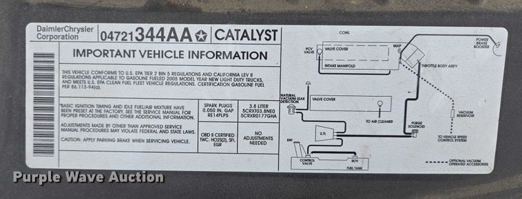 image for item ES2629 2005 Chrysler Town And Country 
