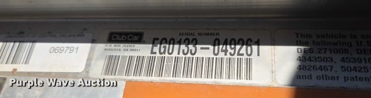 image for item ET5282 Club Car golf cart