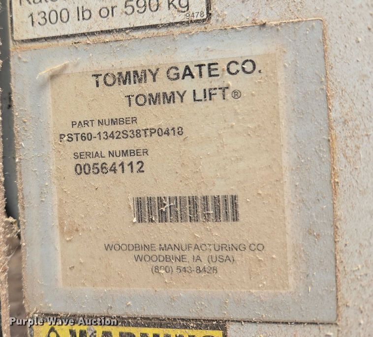 image for item ET5311 Tommy Gates CO. lift
