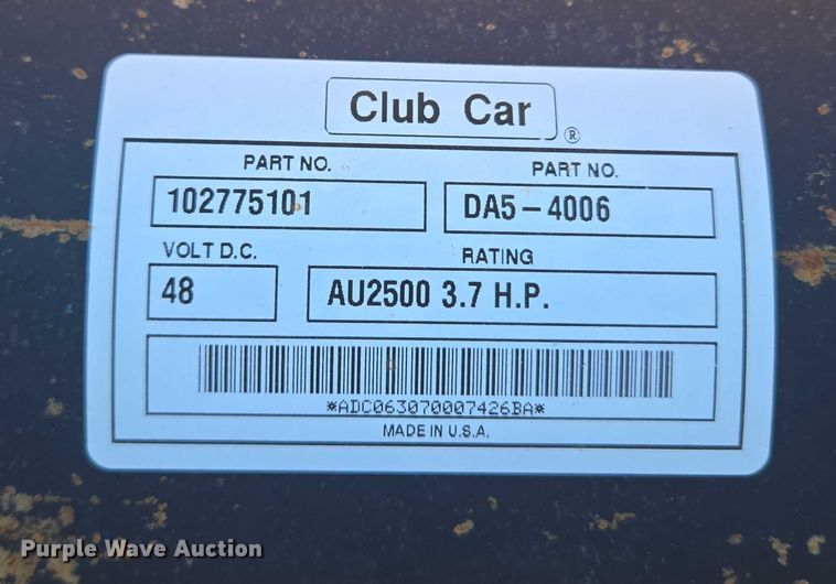 image for item ET5312 Club Car golf cart