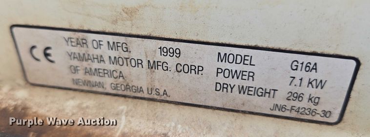 image for item ET5316 1999 Yamaha G16A golf cart