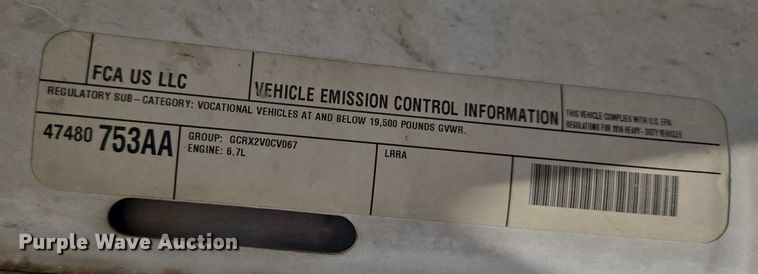 image for item ET5328 2016 RAM 4500HD ambulance