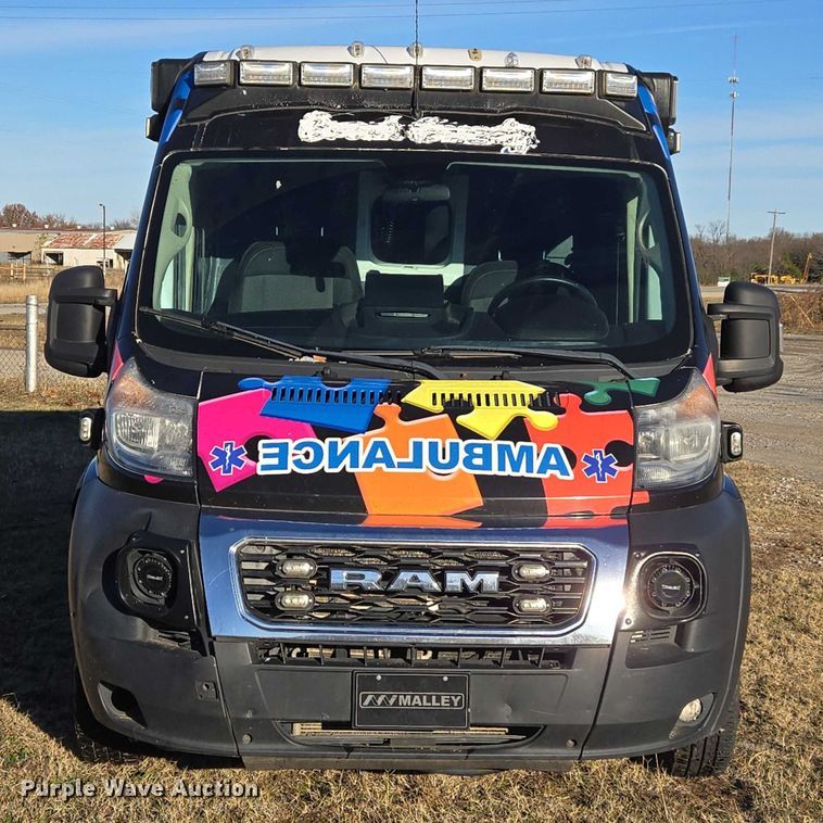 image for item ET5332 2020 RAM ProMaster 3500 ambulance