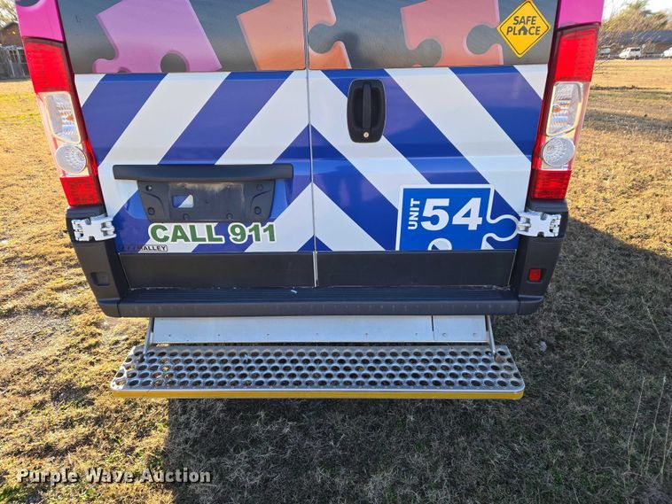 image for item ET5332 2020 RAM ProMaster 3500 ambulance