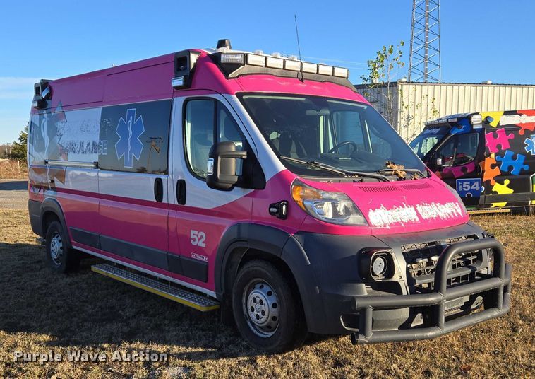 image for item ET5333 2018 RAM ProMaster 3500 ambulance