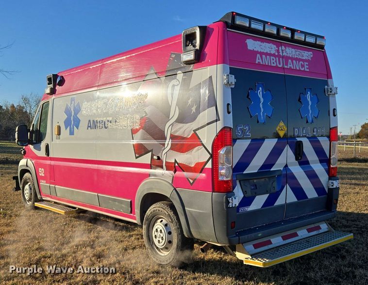 image for item ET5333 2018 RAM ProMaster 3500 ambulance