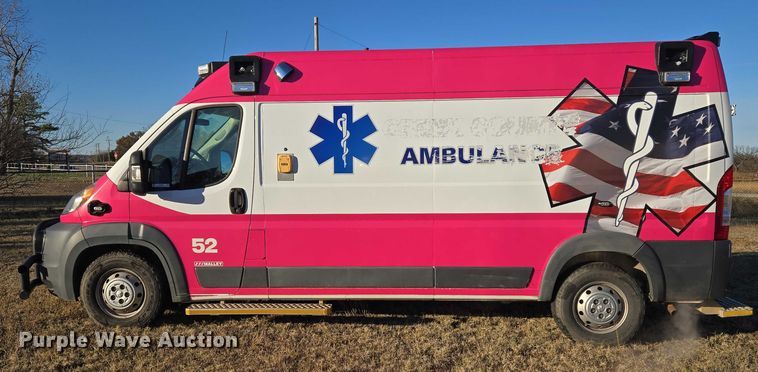 image for item ET5333 2018 RAM ProMaster 3500 ambulance