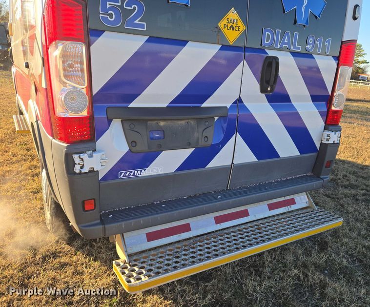 image for item ET5333 2018 RAM ProMaster 3500 ambulance