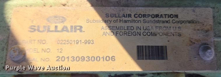 image for item ET5394 Sullair 49HP185DPQJDi4 EPA air compressor