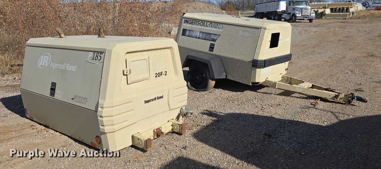 image for item ET5396 (2) Ingersoll Rand 185 air compressors